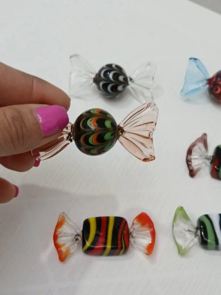 Caramelle Vetro Murano Multicolore