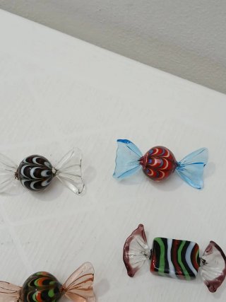 Caramelle Vetro Murano Multicolore
