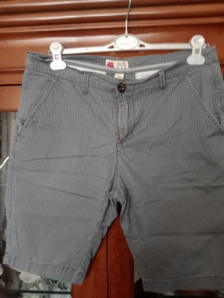 Bermuda estiva Giv Jeans righe blu taglia M