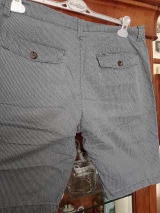 Bermuda estiva Giv Jeans righe blu taglia M