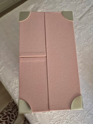 Caja joyero Lancôme rosa y otra en azul