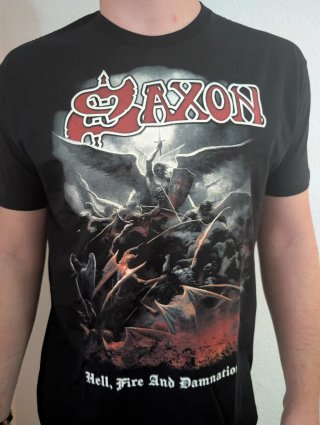 CAMISETA NEGRA - SAXON - TALLA XL y más...