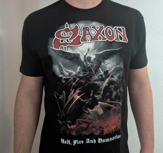 CAMISETA NEGRA - SAXON - TALLA XL y más...