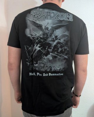 CAMISETA NEGRA - SAXON - TALLA XL y más...