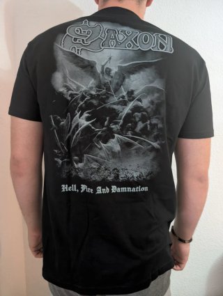 CAMISETA NEGRA - SAXON - TALLA XL y más...