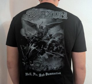 CAMISETA NEGRA - SAXON - TALLA XL y más...