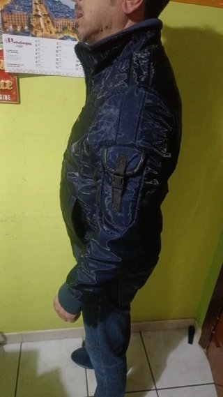 Giubbotto uomo blu scuro