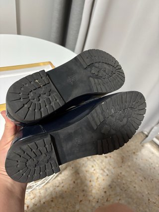 Mocasines azul de mujer