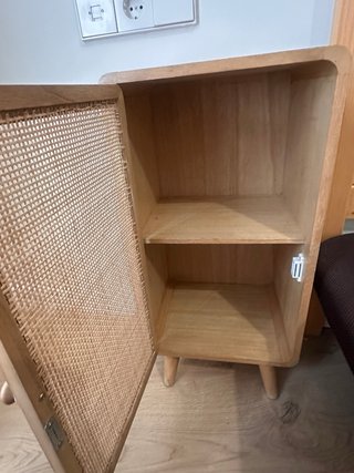 Conjunto Cabecero, Somier y Mesitas Madera