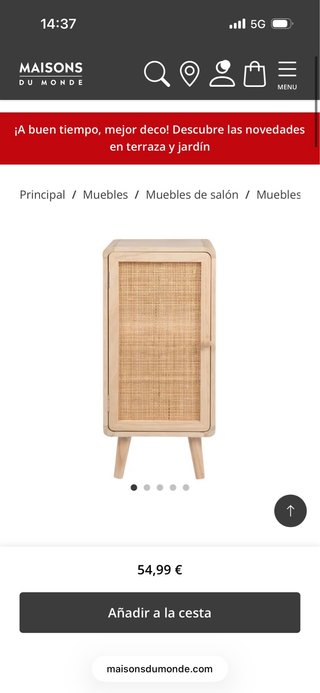 Conjunto Cabecero, Somier y Mesitas Madera