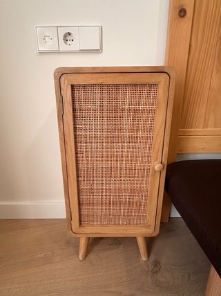 Conjunto Cabecero, Somier y Mesitas Madera