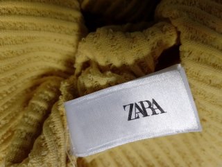 Camiseta Zara Asimétrica Talla M Mostaza