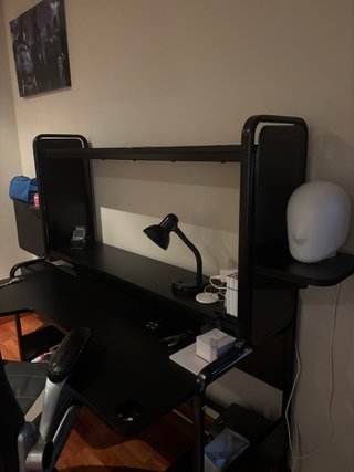 Escritorio y Silla Gaming Negro/Plata