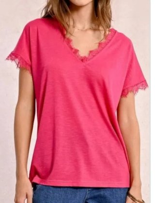 Camiseta fucsia Molly Bracken Talla M