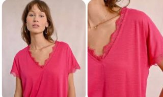 Camiseta fucsia Molly Bracken Talla M