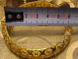Brazalete Chapado Oro Filigrana Floral Calada