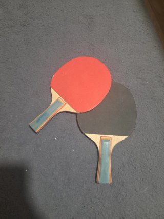 Juego 2 palas ping pong