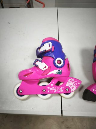 Patines en línea rosas para niña. Decathlon.