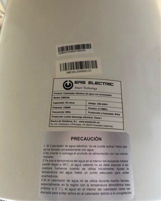 Termo Eléctrico EAS ELECTRIC Smart Technology