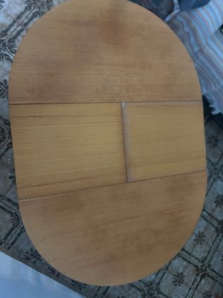Mesa camilla redonda extensible madera