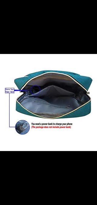 Mochila Retro Azul  eléctrico y Marrón, unisex