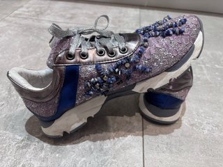 Zapatillas Prada Morado/Plata 40