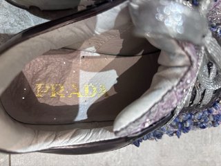 Zapatillas Prada Morado/Plata 40