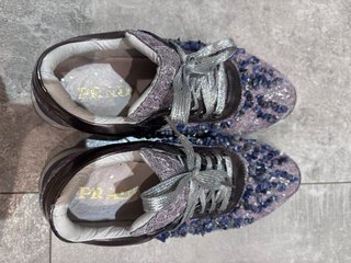Zapatillas Prada Morado/Plata 40