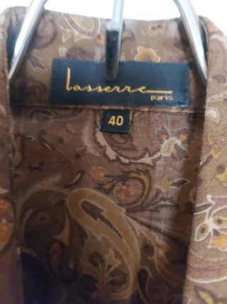 Vintage Lasserre Paris 100% Pura Lana Virgen Fina