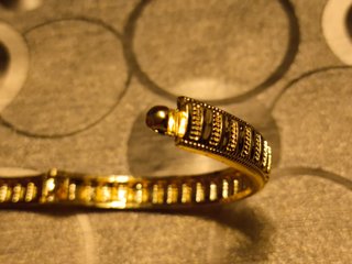 Brazalete Chapado Oro Sol Mandala Calado 28,7g