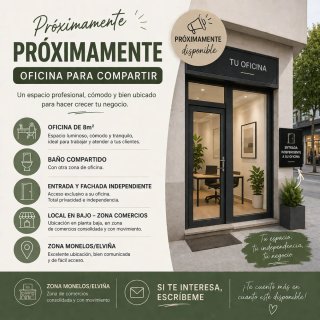 Oficina 8m² en Monelos/Elviña – 300€ (todo incluid