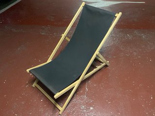 2 Hamacas plegables de tela y madera