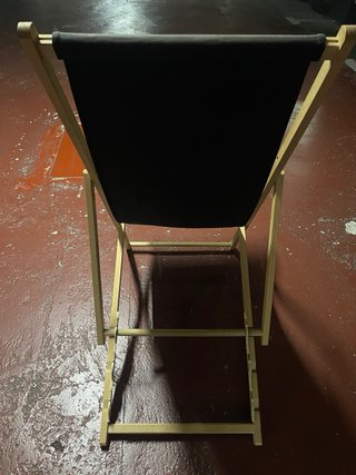 2 Hamacas plegables de tela y madera