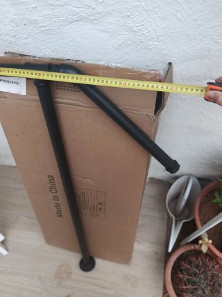 Barandilla de seguridad negra para escaleras