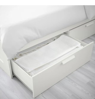 Estructura cama 90x200cm con colchón y cabecera
