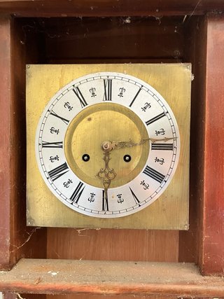 Reloj de pie antiguo de madera 40x20x180cm de alto