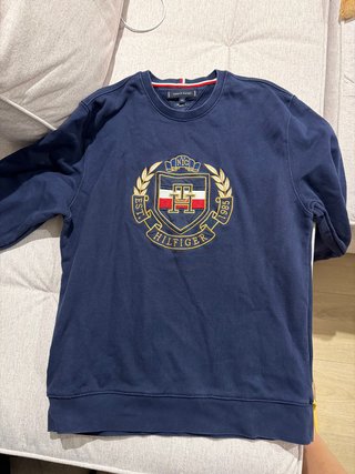 Sudadera Tommy Hilfiger Azul Logo Escudo