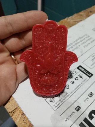 Candela Hamsa profumata rosa