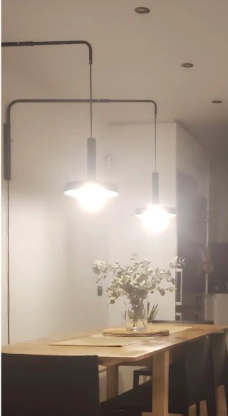 Lámpara Pared Negro y Oro (2 uds)