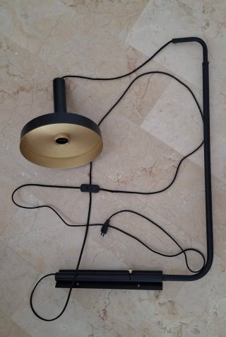 Lámpara Pared Negro y Oro (2 uds)
