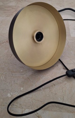 Lámpara Pared Negro y Oro (2 uds)