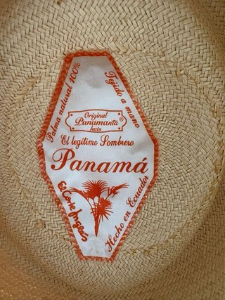 Sombrero Panamá Beige con Cinta Negra