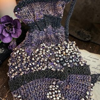 Aumonière vittoriana borsa avaro da chatelaine