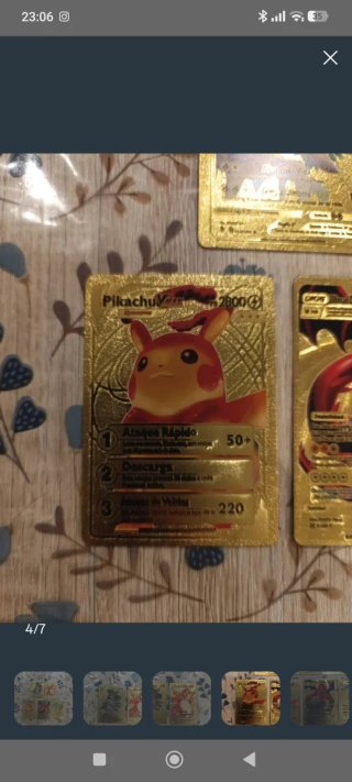 Pack Cartas Pokémon Doradas