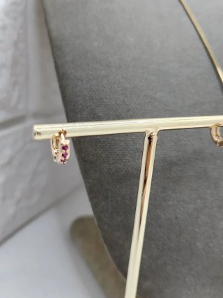 Conjunto oro 14k niña unicornio circonitas