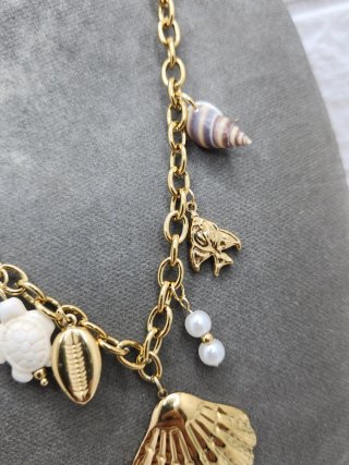 Conjunto Acero Quirúrgico Chapado Oro