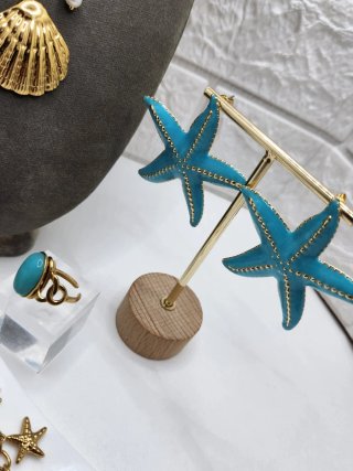 Conjunto Acero Quirúrgico Chapado Oro