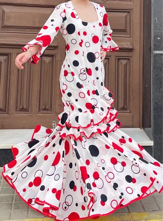 Traje de Flamenca Lunares Talla 38-40
