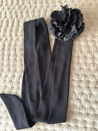 Foulard/Bandana Zara Negro Flor