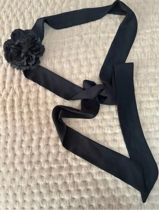 Foulard/Bandana Zara Negro Flor